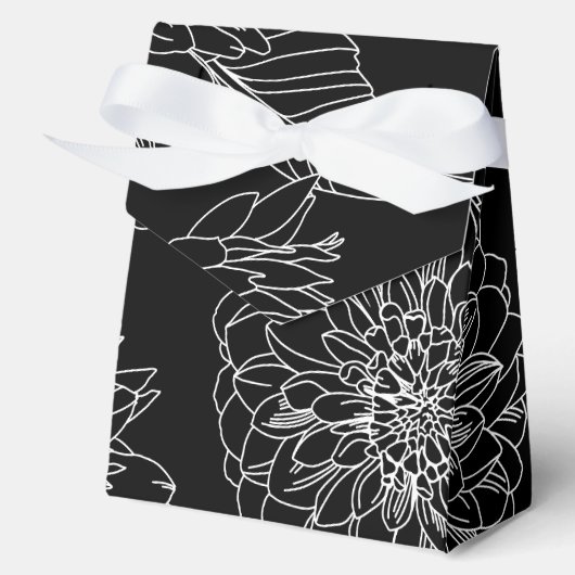 Herbstblumen, Dahlien, Geschenkschachtel (Vorderseite)