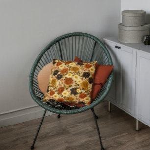 Herbstblumen - Farmhaus Boho Kissen