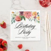 Herbstblumen Garland Fall Geburtstagspartei Serviette (Beispiel)