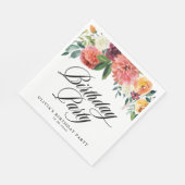 Herbstblumen Garland Fall Geburtstagspartei Serviette (Ecke)