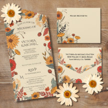 Herbstblumen Hochzeit im Herbst