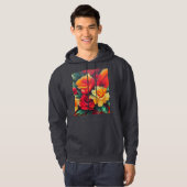 Herbstblumen Hoodie (Vorne ganz)