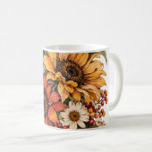 Herbstblumen Kaffeetasse (VorderseiteRechts)