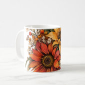 Herbstblumen Kaffeetasse (Vorderseite Links)