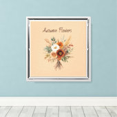 Herbstblumen Leinwanddruck (Insitu (Holzboden))