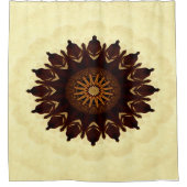 Herbstblumen-Mandala....... Duschvorhang (Vorderseite)