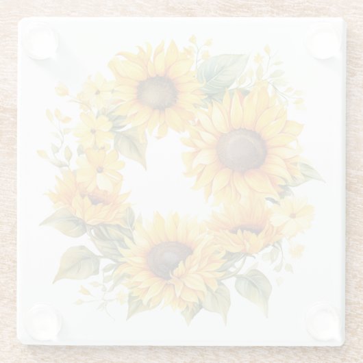 Herbstblumen: "Meine Küche" Untersetzer (Rückseite)