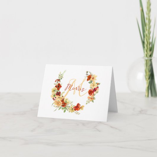 Herbstblumen personalisiert (Vorderseite)