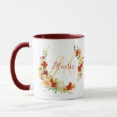 Herbstblumen personalisiert tasse (Links)