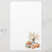Herbstblumen Shabby Chic Design Schreibwaren Briefpapier (Vorderseite)