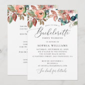 Herbstblumenbeere Junggeselinnen-Abschied Einladung (Vorne/Hinten)