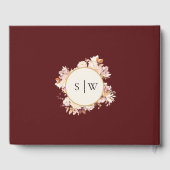 Herbstblumenburgunder-CremeWedding Gästebuch (Rückseite)