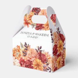 Herbstblumenhochzeit Geschenkschachtel