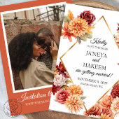 Herbstblumenhochzeit Save The Date