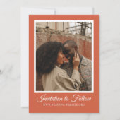 Herbstblumenhochzeit Save The Date (Rückseite)