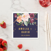 Herbstblumenhochzeit Serviette (Beispiel)