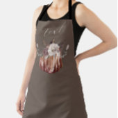 Herbstblumenkürbis braun, Terrakotta, abstumpf Schürze