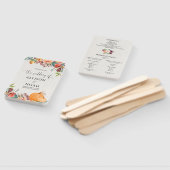 Herbstblumenkürbis Wasserfarbenprächtige Hochzeits Fächer (Non-assembled)