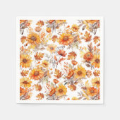 Herbstblumenmuster B01 Serviette (Vorderseite)