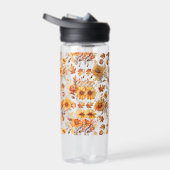 Herbstblumenmuster B01 Trinkflasche (Rechts)