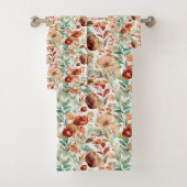Herbstblumenmuster Badhandtuch Set (Insitu)
