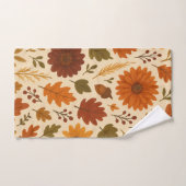 Herbstblumenmuster Badhandtuch Set (Handtuch)