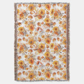 Herbstblumenmuster Decke (Vorderseite Vertikal)