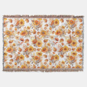 Herbstblumenmuster Decke (Vorderseite)