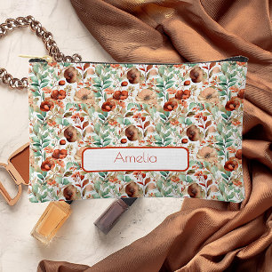 Herbstblumenpersonalisiert Zubehörtasche
