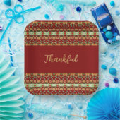 Herbstblumenplatz Pappteller (Party)