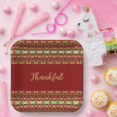 Herbstblumenplatz Pappteller (Party)