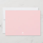 Herbstblumenstiefel Aquarell Brautparty per Post Einladung (Rückseite)