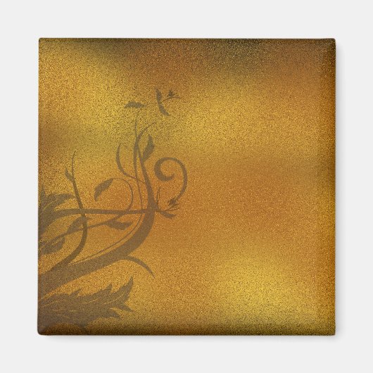 Herbstblumenweine/Blätter Magnet (Vorne)