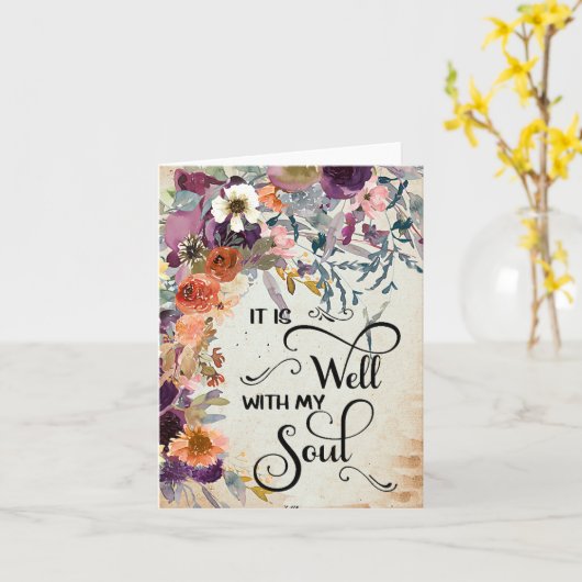 Herbstblüte Es ist gut Card Karte (Gelbe Blume)