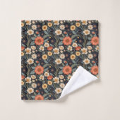 Herbstblüten Badhandtuch Set (Waschlappen)