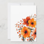 Herbstblüten Berry Fall in Liebe Brautparty Einladung (Rückseite)