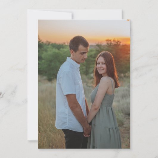 Herbstblüten Blumenfall Orange Probe Dinner Einladung (Rückseite)