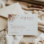 Herbstblüten der Hochzeit der Liebe RSVP Karte