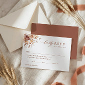 Herbstblüten der Hochzeit der Liebe RSVP Karte