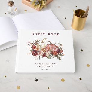 Herbstblüten 'ein kleiner Kürbis' Babyparty Gästebuch