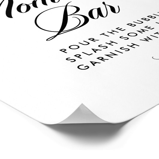 Herbstblüten Herbst Kinderdusche Mimosa Mama-osa B Poster (Ecke)