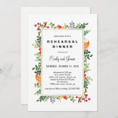 Herbstblüten Herbst Probe Einladung (Vorne/Hinten)