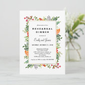 Herbstblüten Herbst Probe Einladung (Stehend Vorderseite)