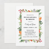 Herbstblüten Herbst Probe Einladung (Vorne/Hinten)