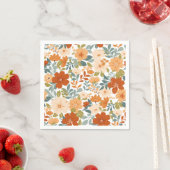 Herbstblüten - Herbstgarten Serviette (Beispiel)
