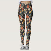Herbstblüten Leggings (Vorderseite)