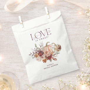 Herbstblüten "Liebe ist süß" Herbst Brautparty Geschenktütchen