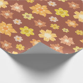 Herbstblüten Nahtlose Erntedank Geschenke Geschenkpapier (Ecke)