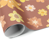 Herbstblüten Nahtlose Erntedank Geschenke Geschenkpapier (Rolleneckpunkt)