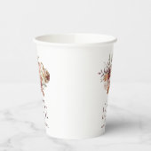 Herbstblüten, Pumpkin-Brautparty der Liebe sinken Pappbecher (Links)